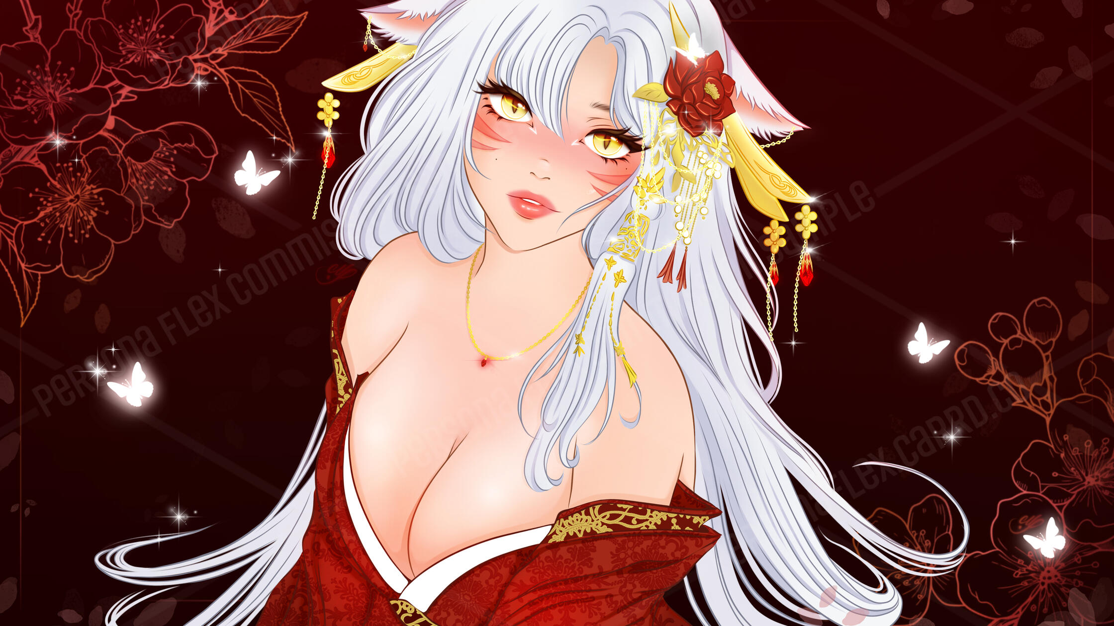 Persona Flex (Bust Up, Simple Background, +Desktop Background Sizing)