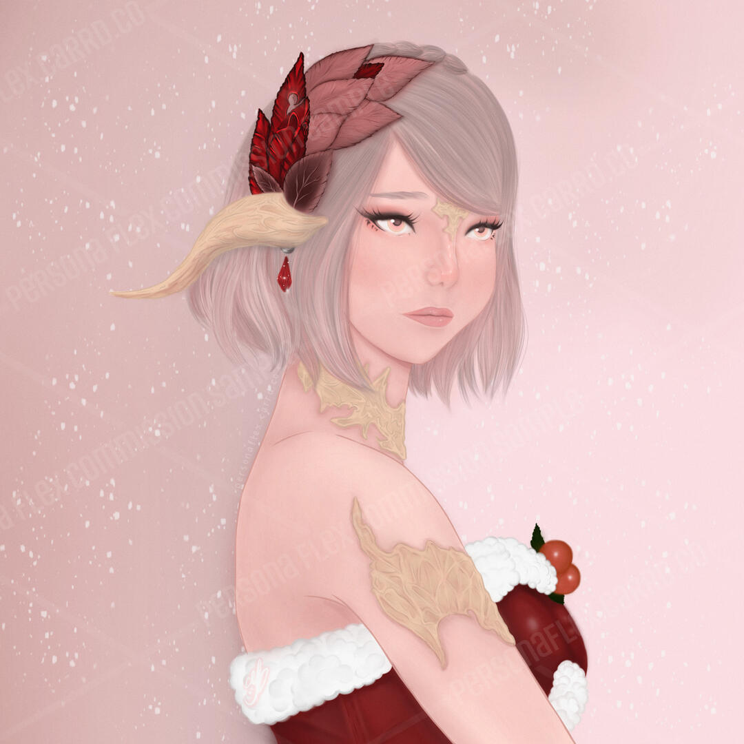 Ayu (Bust Up, Simple Background)