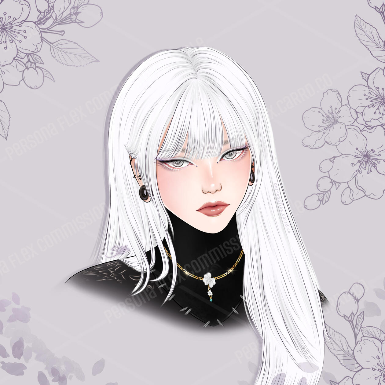 Ayumi (Head Shot, Simple Background)