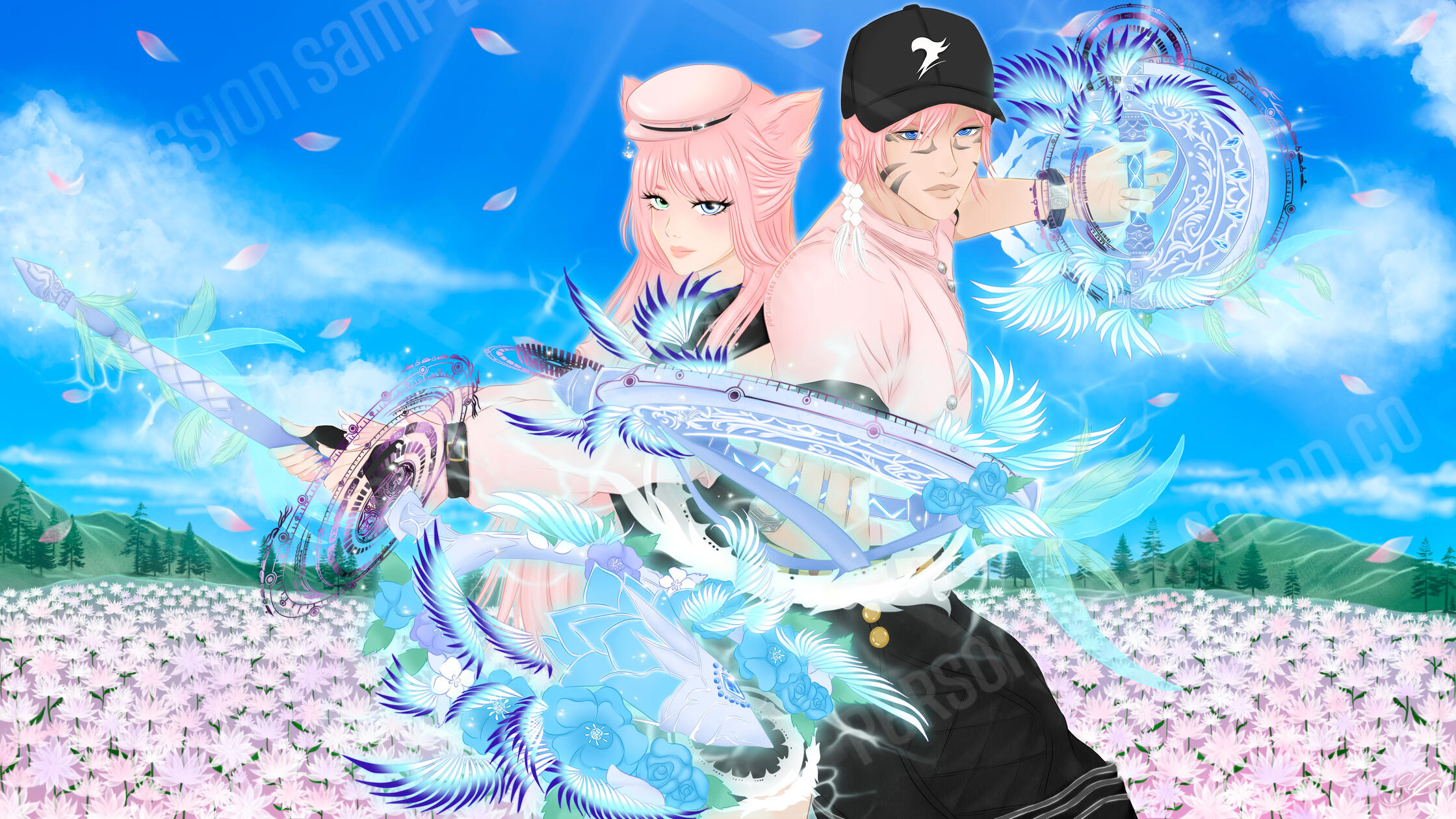 Lelouch (2/3 Body, +1 Character, +Weapons, +Detailed Background+Sizing [4k])