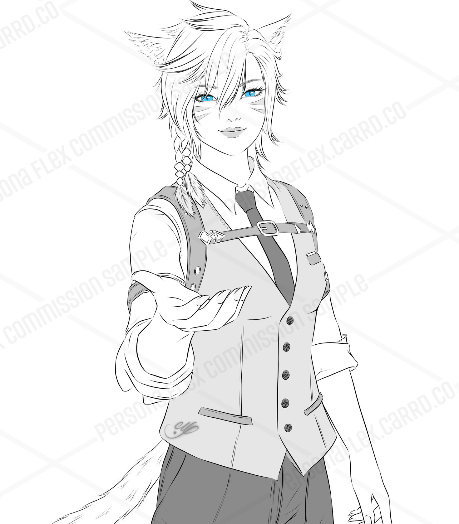 Naru (Waist Up Commission)