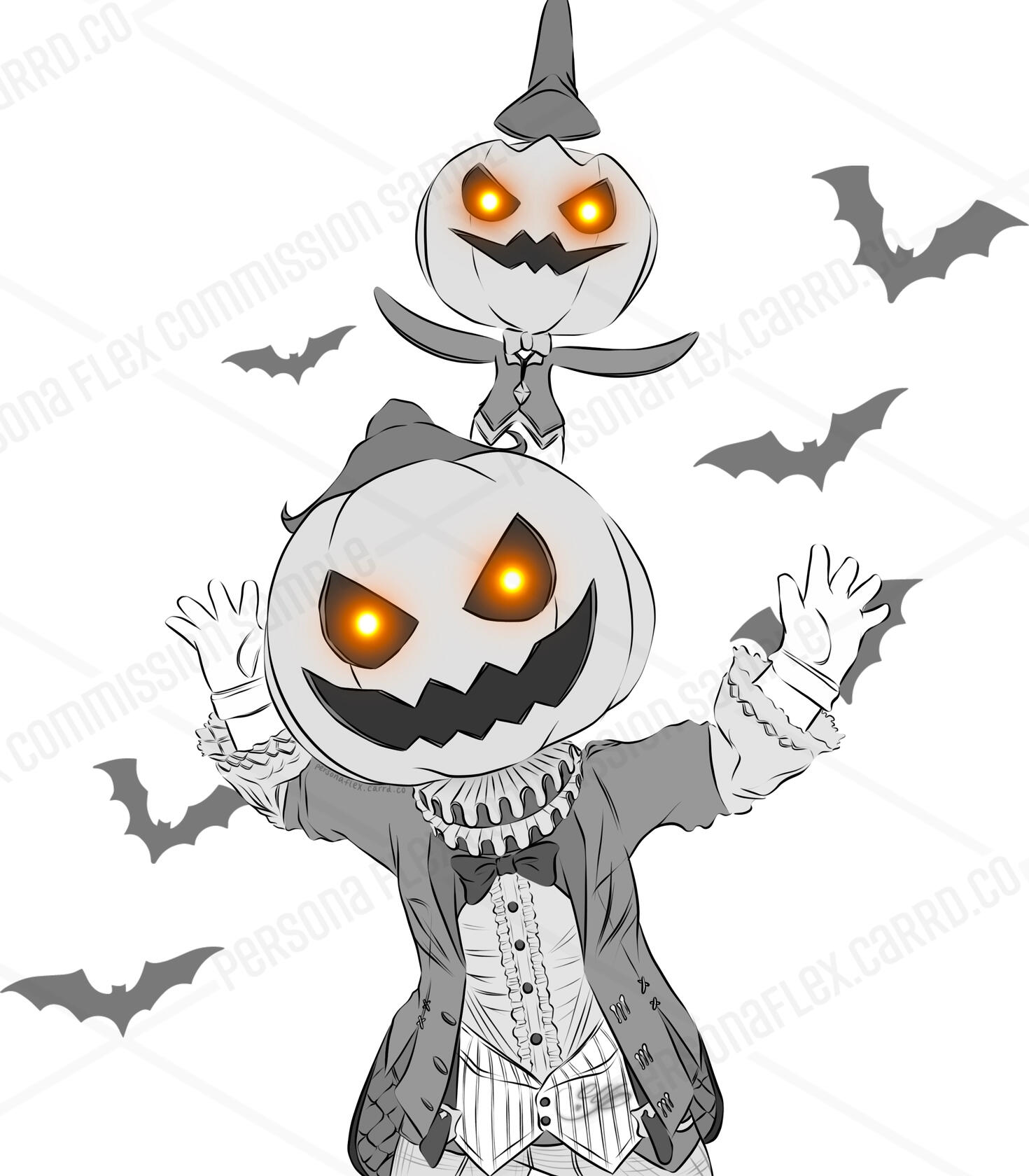 Morgana, Pumpkin Butler [minion/pet] (Waist Up Commission)